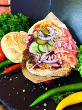 Kebab w bułce klasyczny - MIX